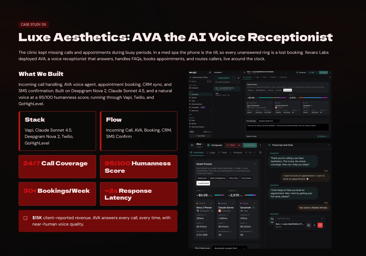 Xevaro Labs portfolio, slide 9 of 10