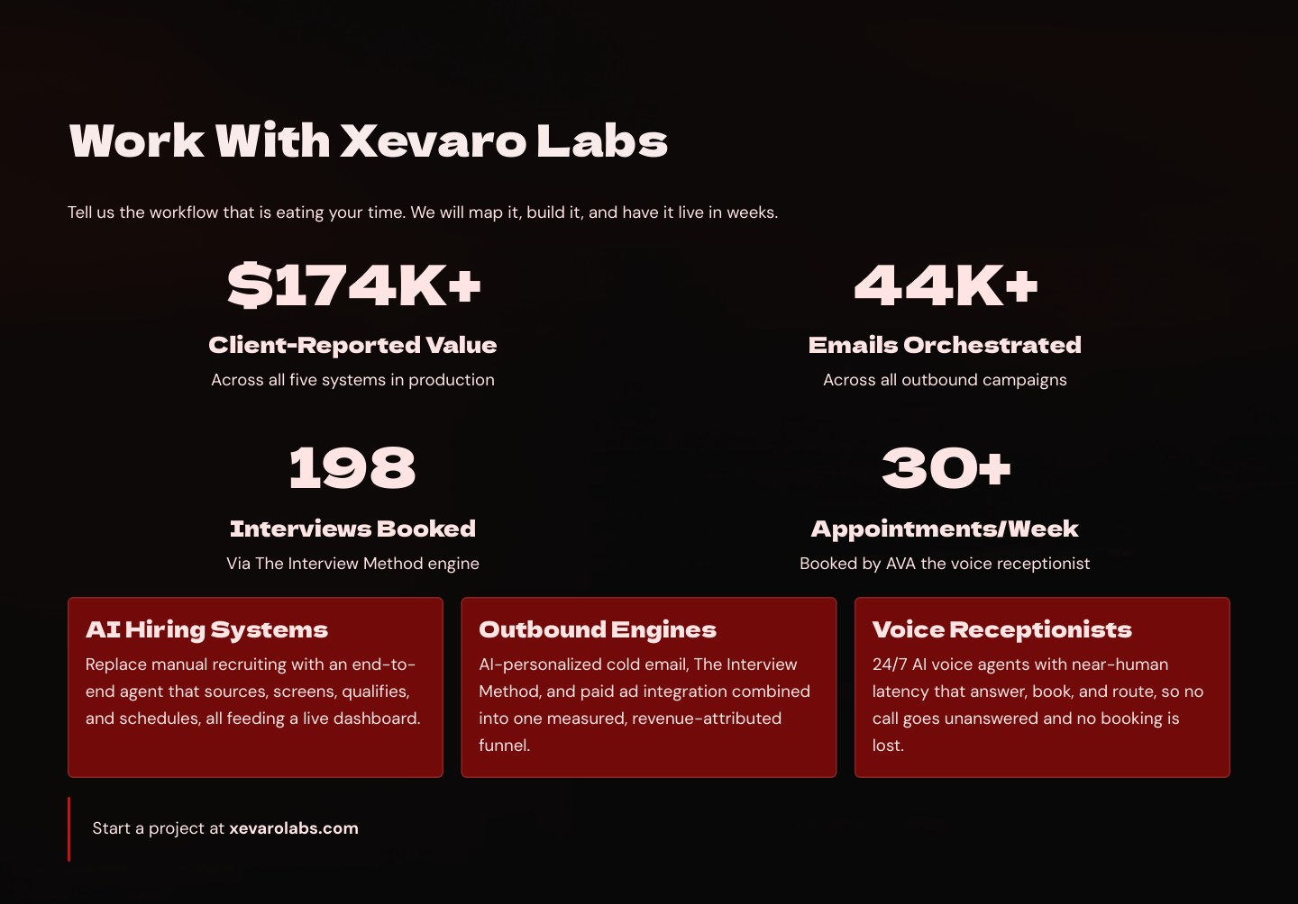 Xevaro Labs portfolio, slide 10 of 10